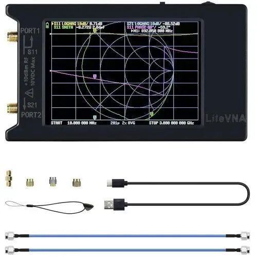 Аналізатор спектру LiteVNA 64 (50 кГц-6.3 ГГц, 3.95" LCD) LiteVNA 64 фото