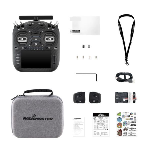Пульт керування RadioMaster TX16S MK3 MAX (ELRS / M2) Black TX16S-MAX-MK3-ELRS-BLACK фото